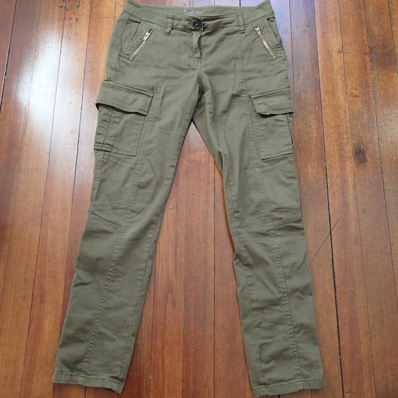 Boden Pants - Boden Olive Cargo Pants w/ Zippers (6P)